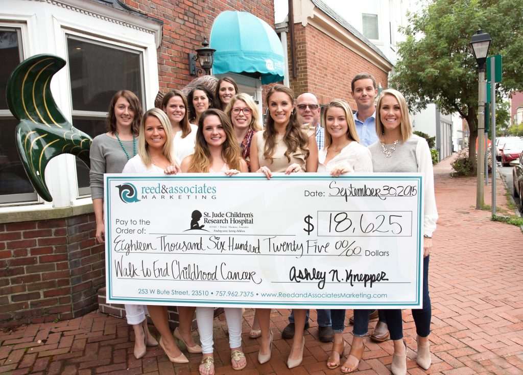 Reed & Associates Marketing Earns No. 1 Fundraiser for the Hampton Roads St. Jude Walk/Run to End Childhood Cancer thumbnail